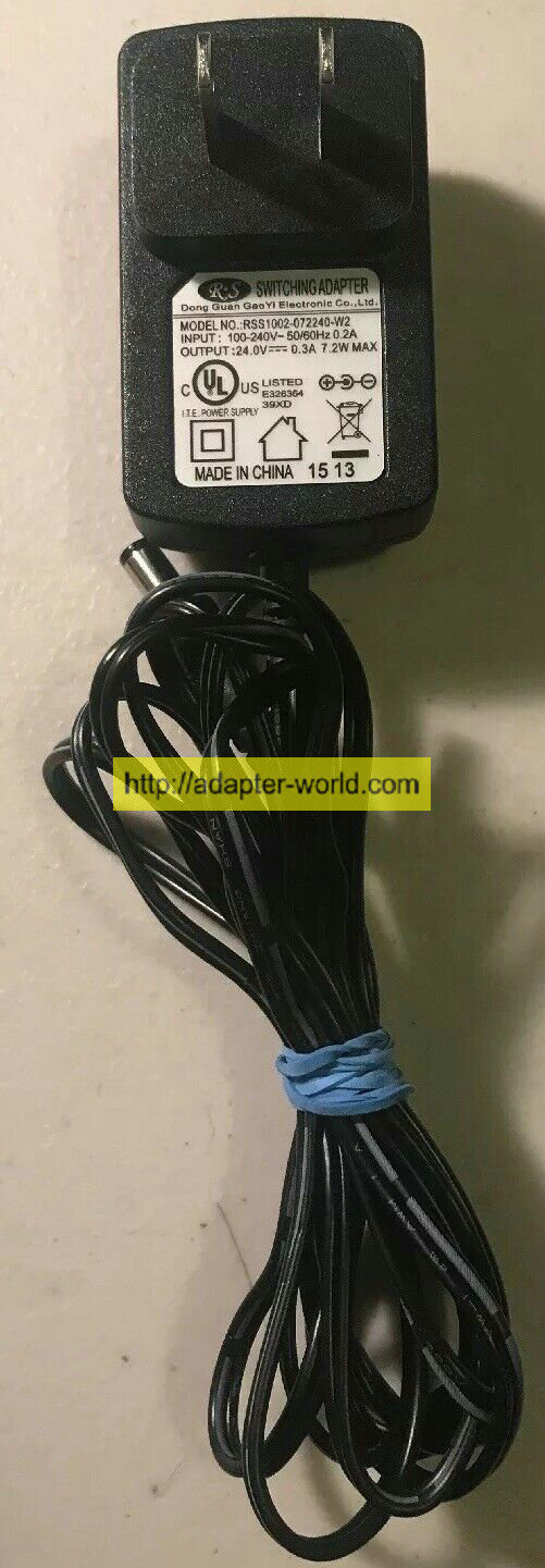 *100%Brand NEW* RS RSS1002-072240-W2 - 24V 0.3A AC Power Supply Adapter Tested Free shipping!